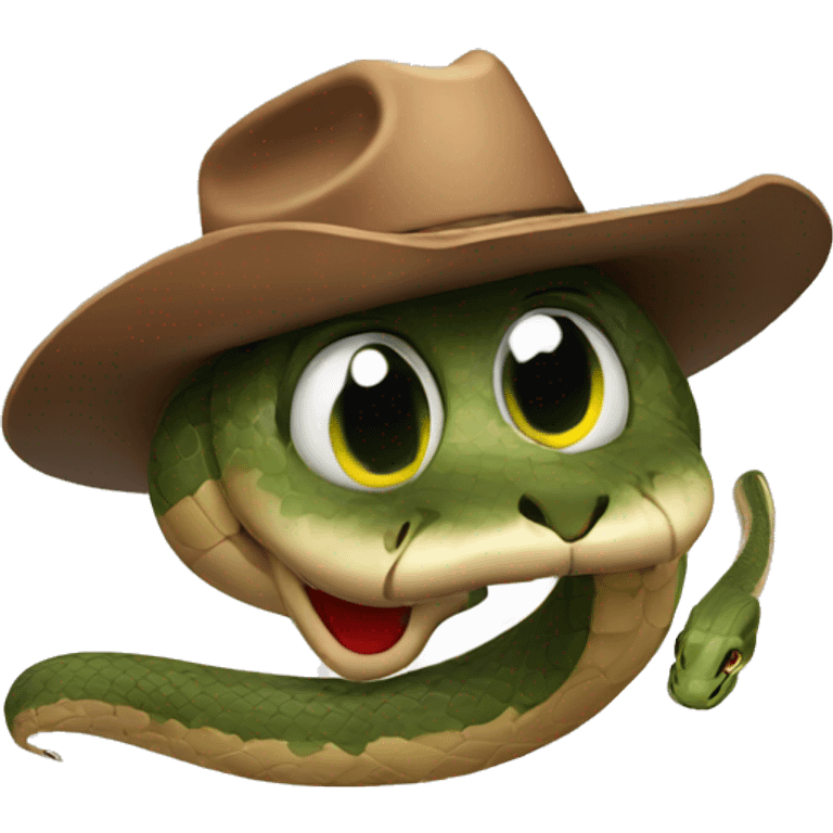 snake with cowboy hat emoji