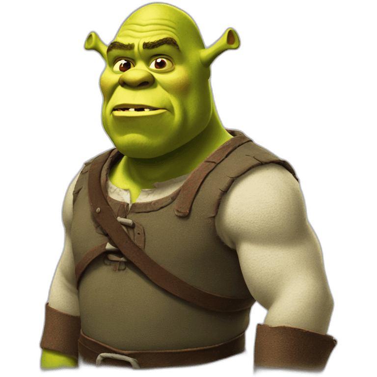 Shrek mad emoji