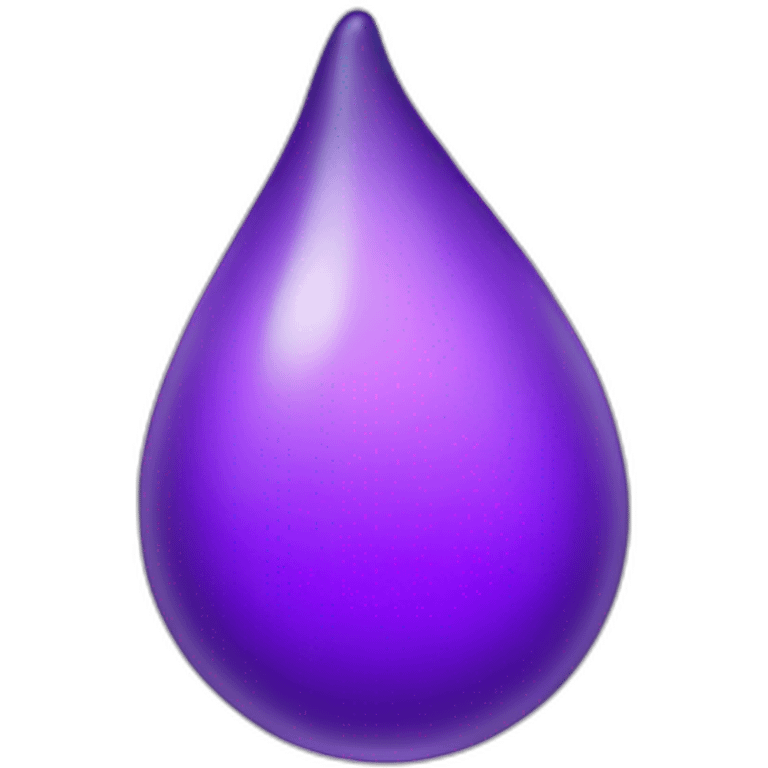 purple raindrop emoji