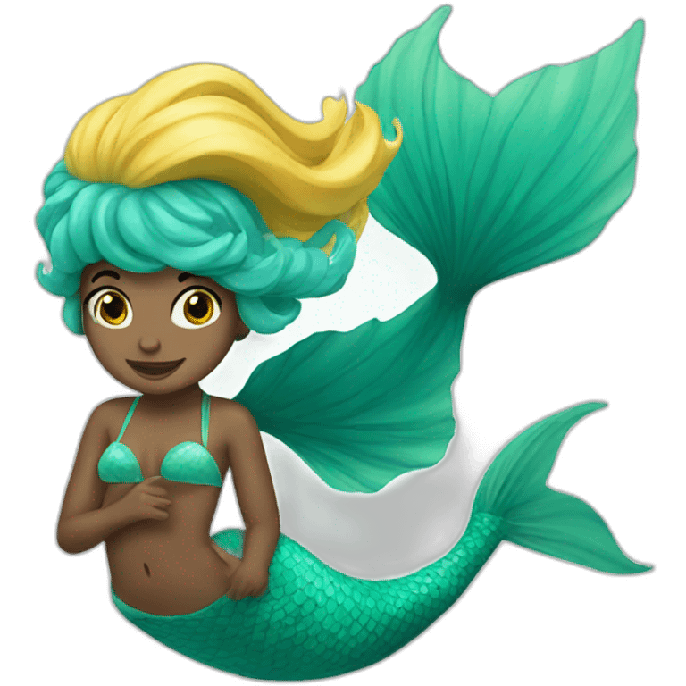 Swimming mermaid emoji