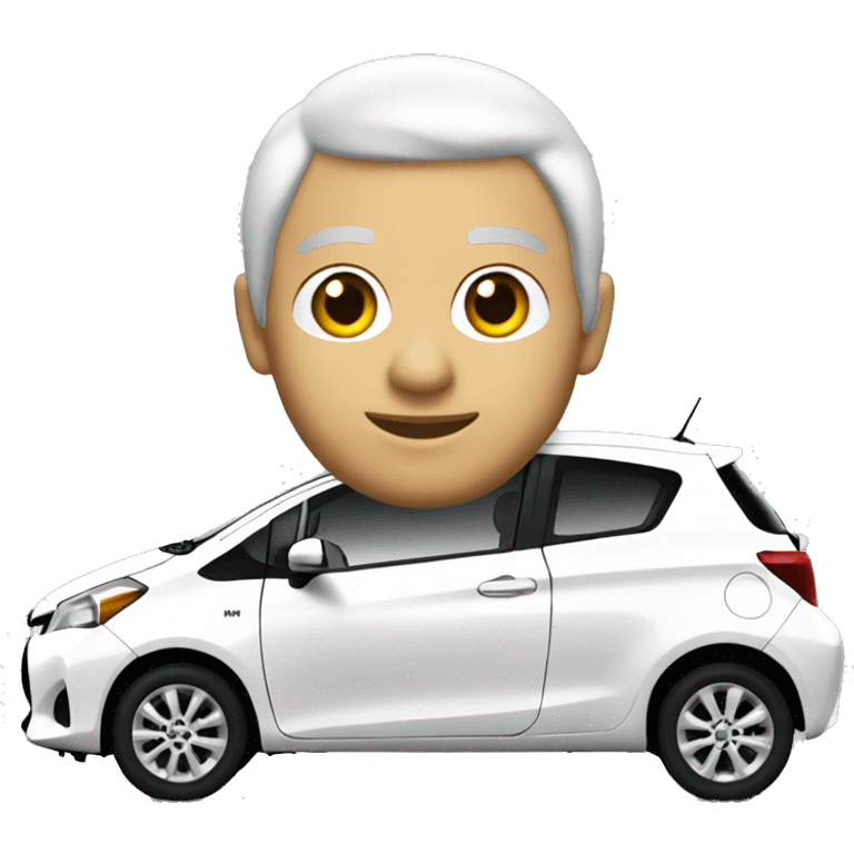 Toyota yaris blanche 2013 emoji