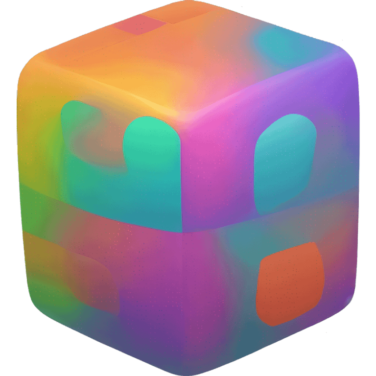 colorful square ball emoji