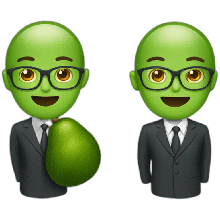 Chat déguisé en avocat emoji