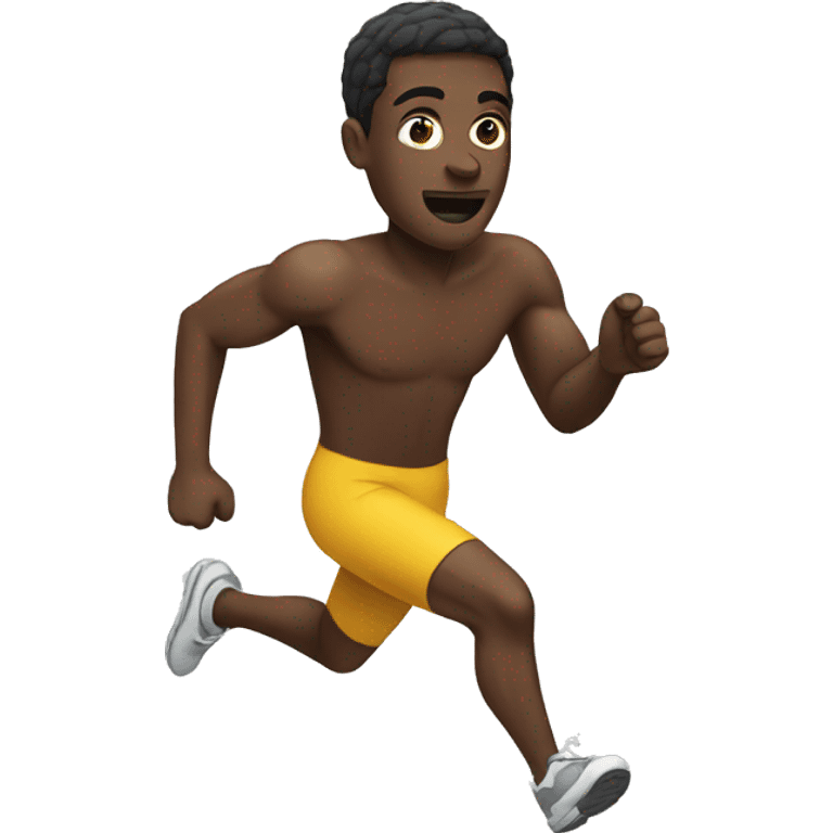 Black person running emoji