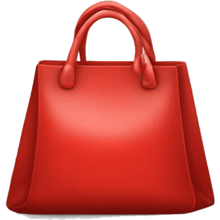 red bag simple with discount symbol emoji