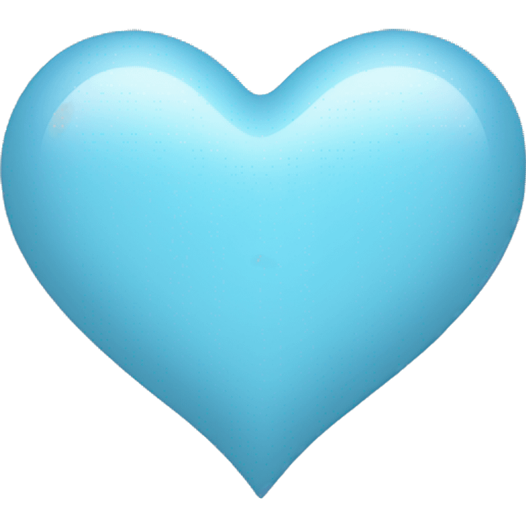 Pale blue heart emoji