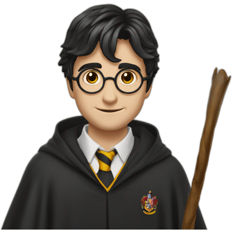 Harry potter qui tiens  sa baguet emoji