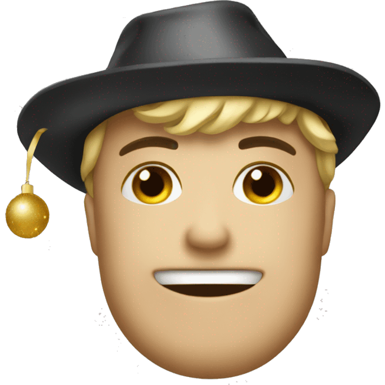 a New Year's Eve hat emoji