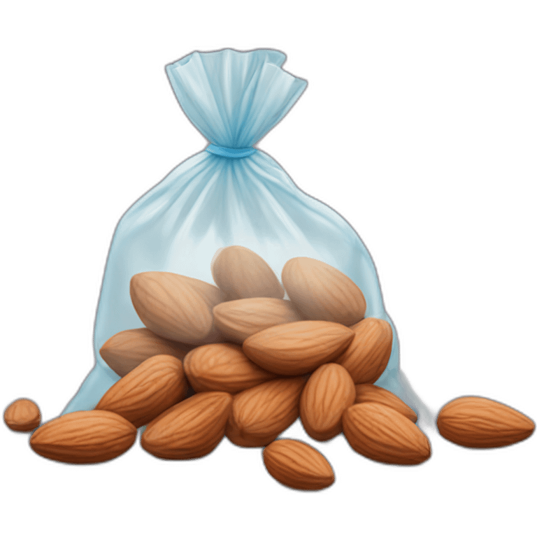 Plastic Bag of almonds emoji