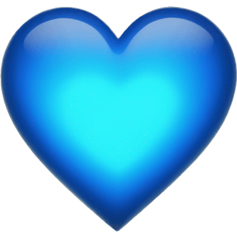 blue glow heart emoji