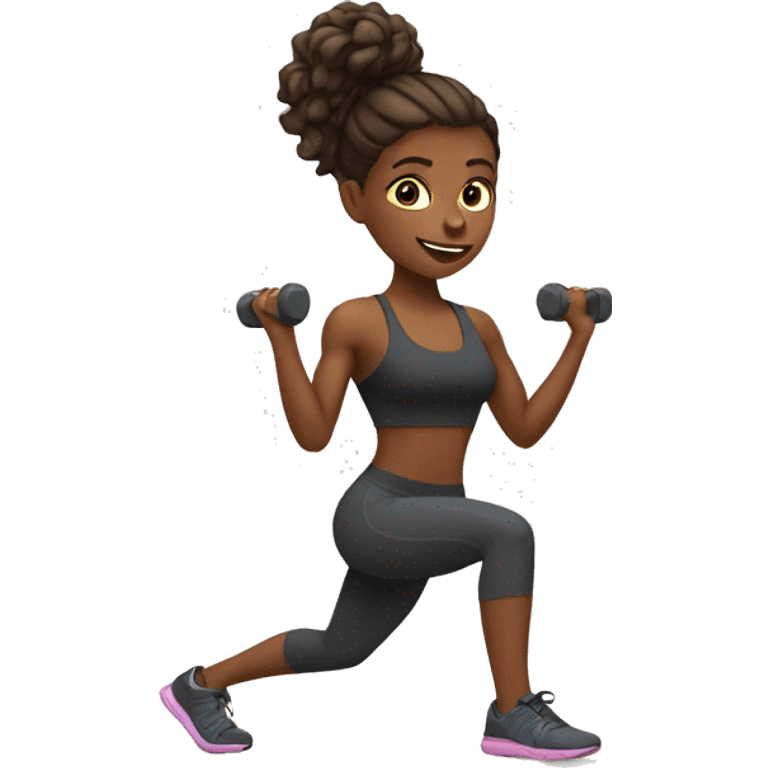 Girl workouts emoji