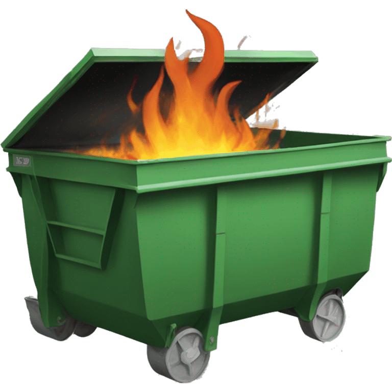 Dumpster fire emoji