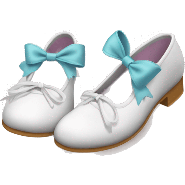 point shoes with bows emoji