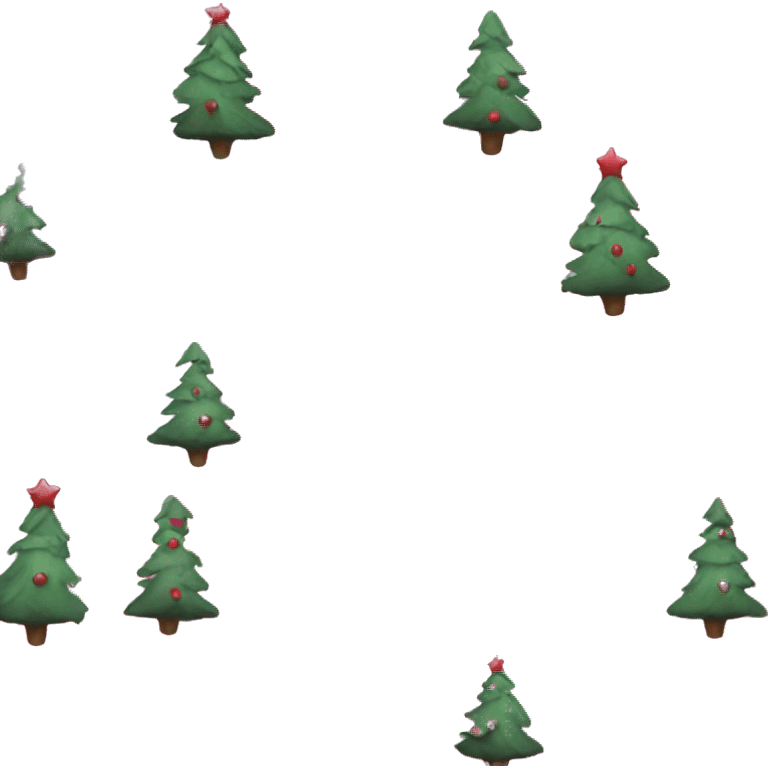 Christmas tree pink emoji