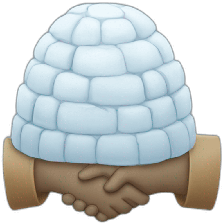 igloo shake hands emoji