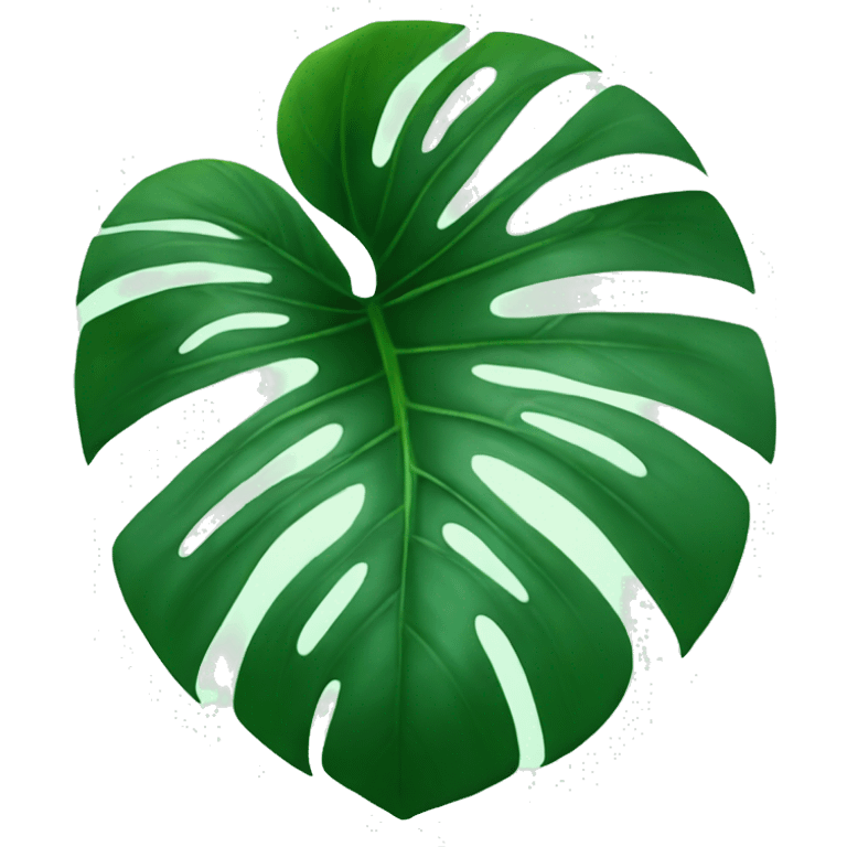 one monstera leaf emoji