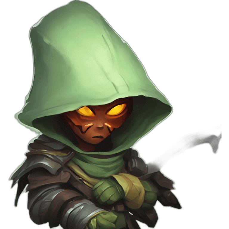 alien demon hunter scifi roguelike rpg style inspired by slay the spire digital art emoji