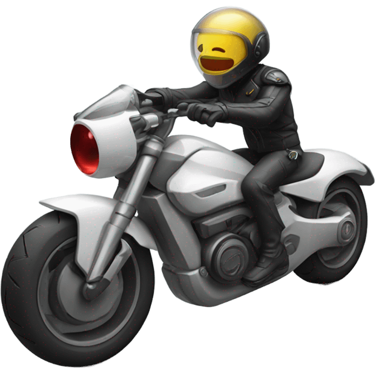 Futuristic motorcycle  emoji