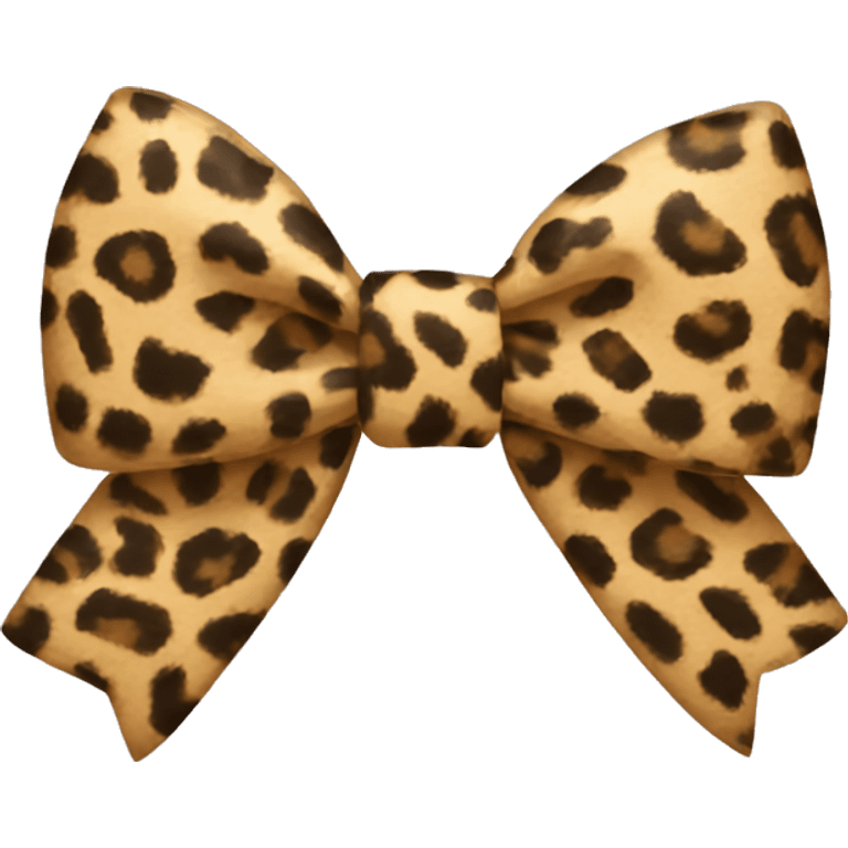 Leopard print bow  emoji