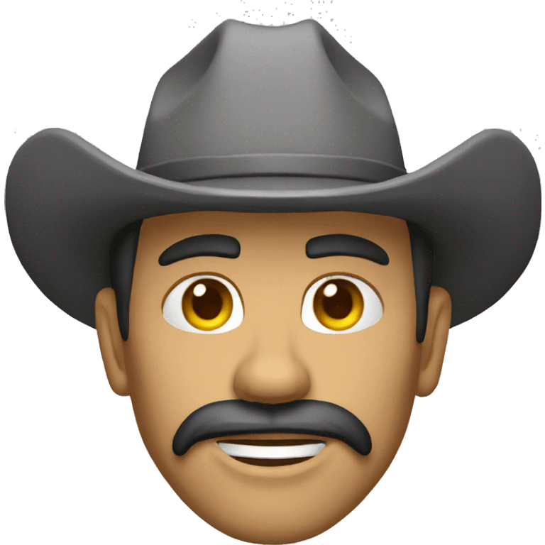 Lobo cinza cowboy  emoji