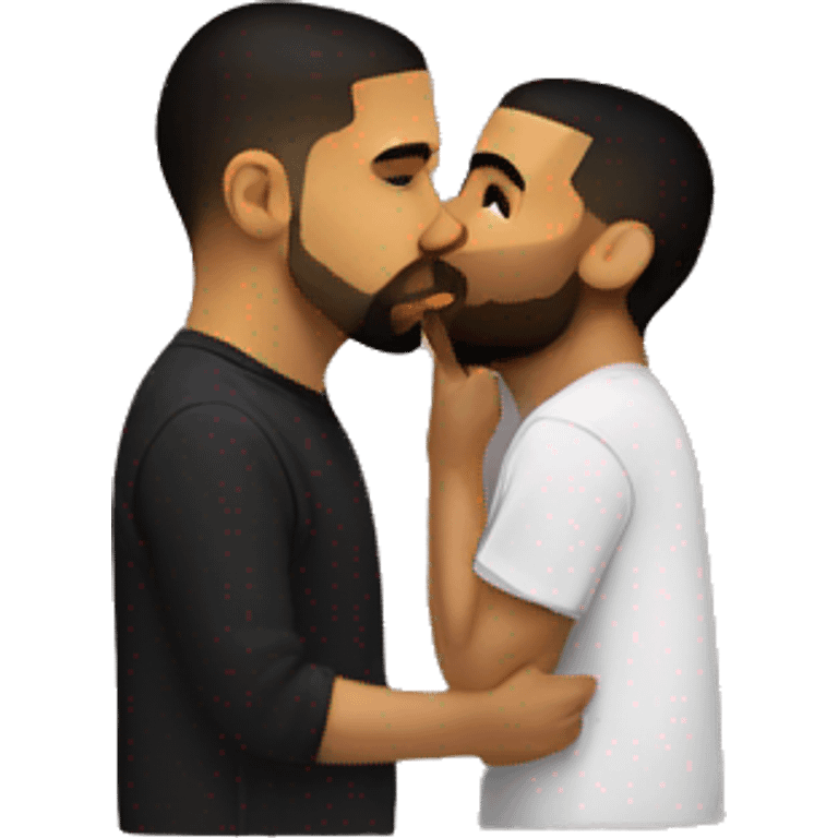 Drake kissing emoji