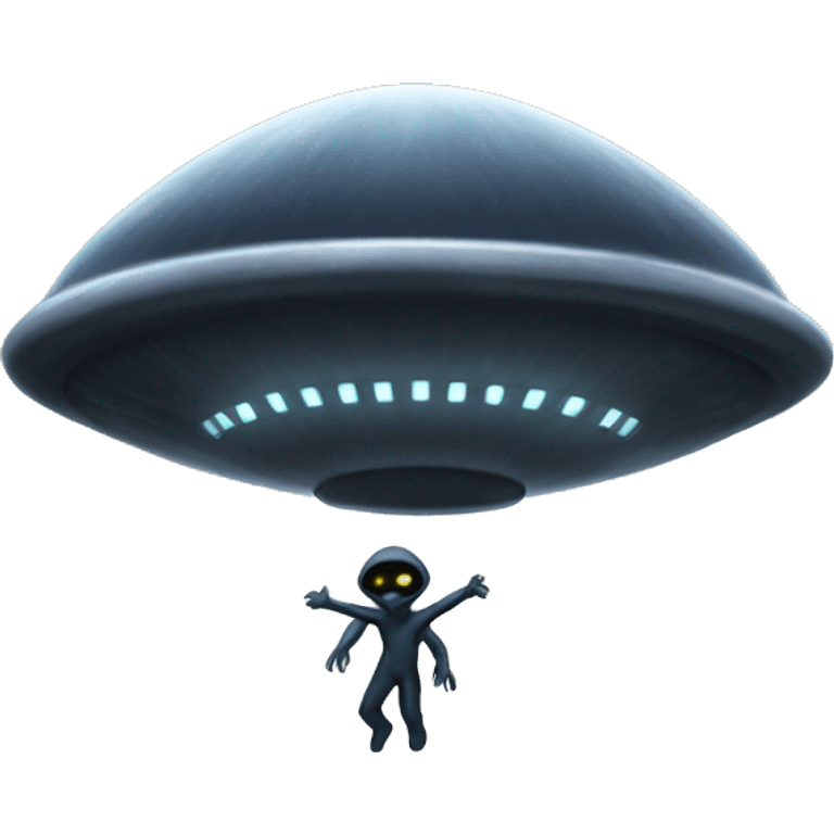 Alien abduction emoji