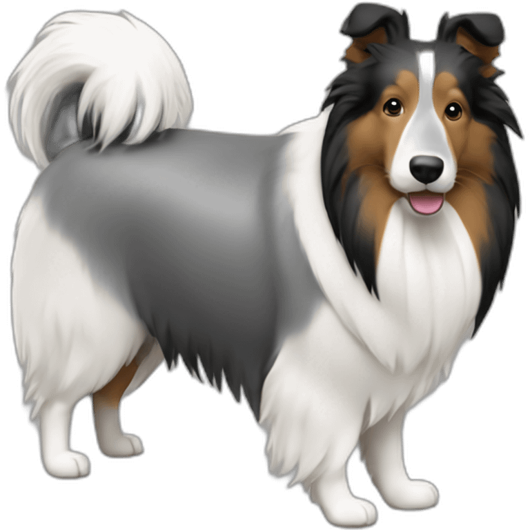 shetland-sheepdog-king-gray-black-white emoji