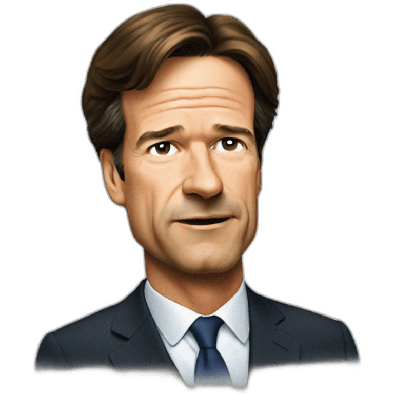 Mark Rutte long nose emoji