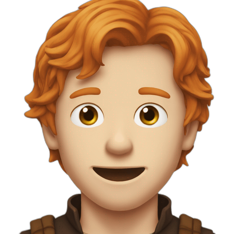 Ron Weasley chews slugs emoji