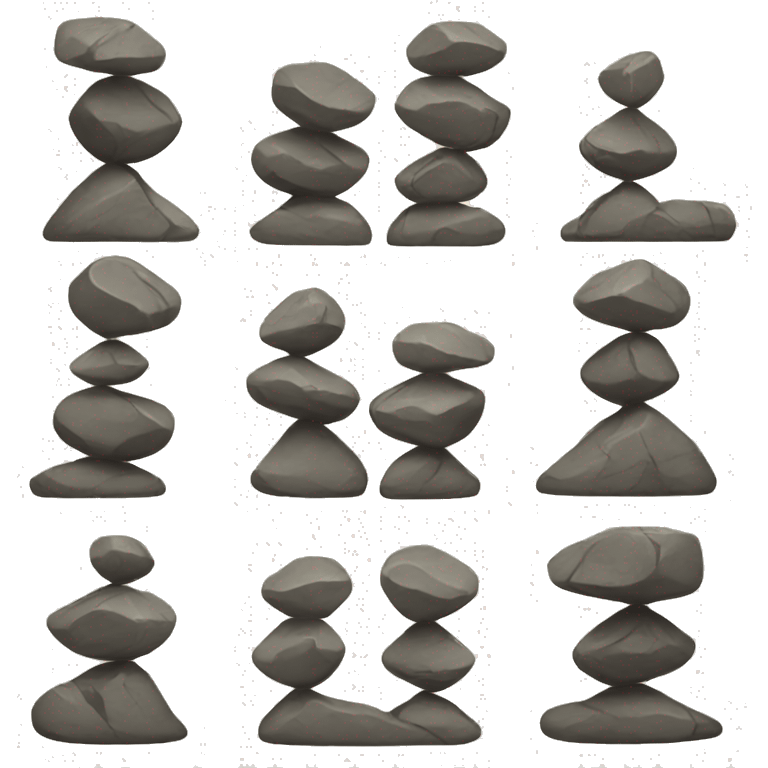 balancing rocks emoji