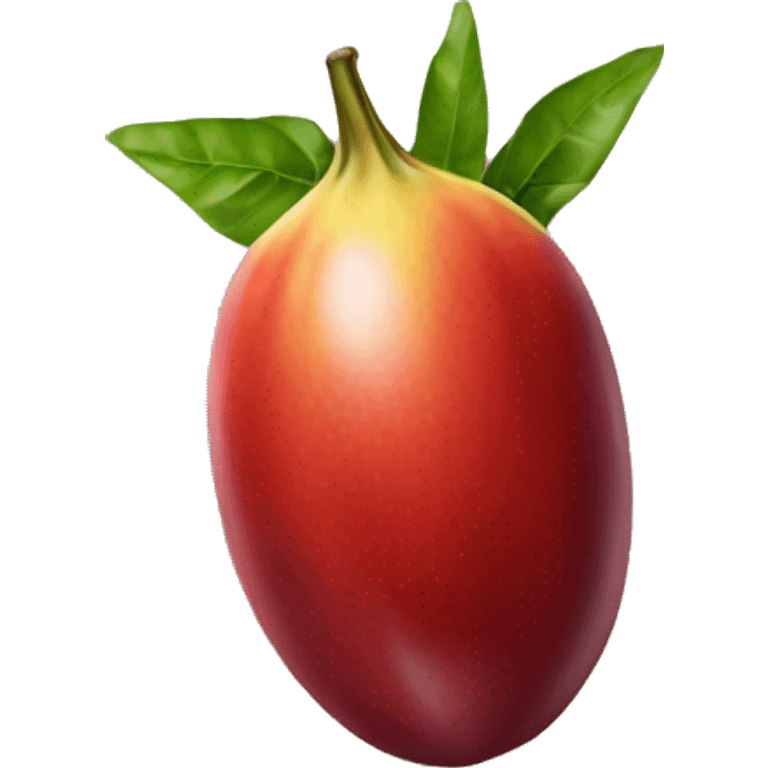 Red Elongated Passion Fruit emoji