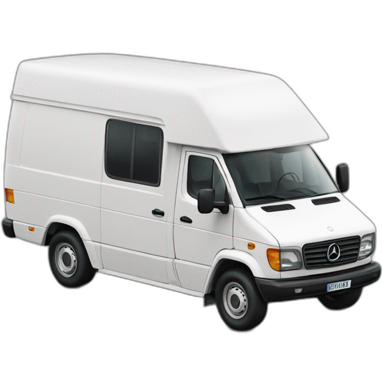 1991 white Mercedes James Cook van emoji