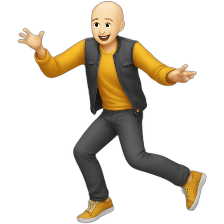 Dude-drunk-bald-dancing emoji