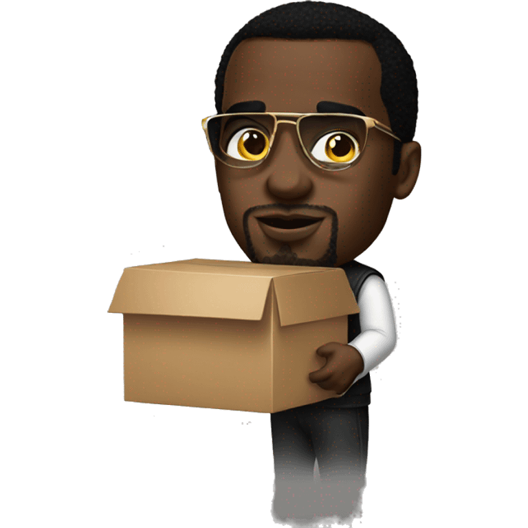 p diddy holds box emoji