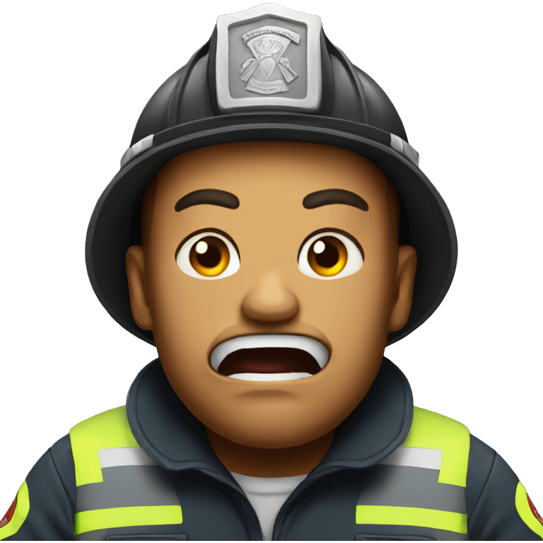 angry firefighter emoji