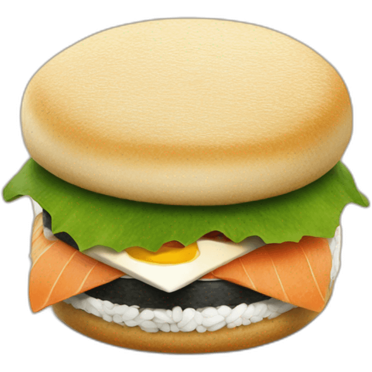 Sushi burger  emoji