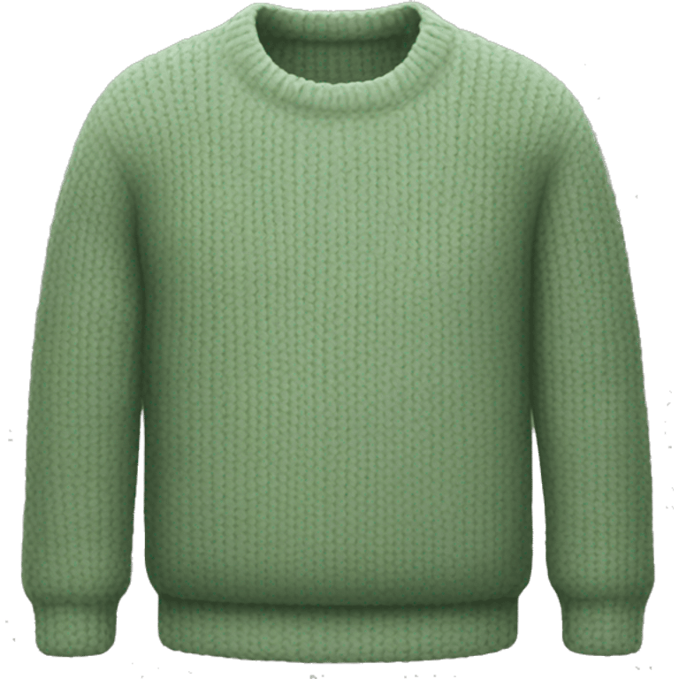 Sage green sweater  emoji