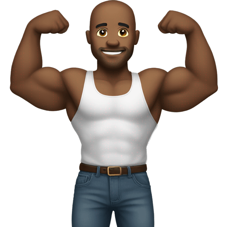 man with big biceps  emoji