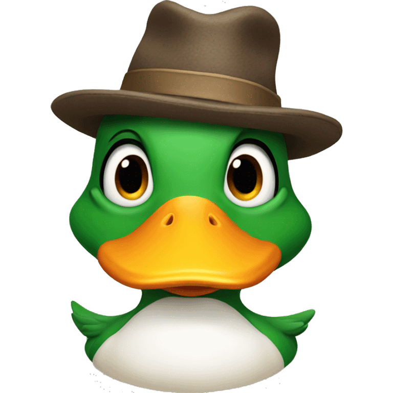 duck with hat emoji