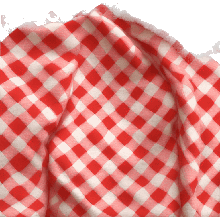 red gingham blanket   emoji