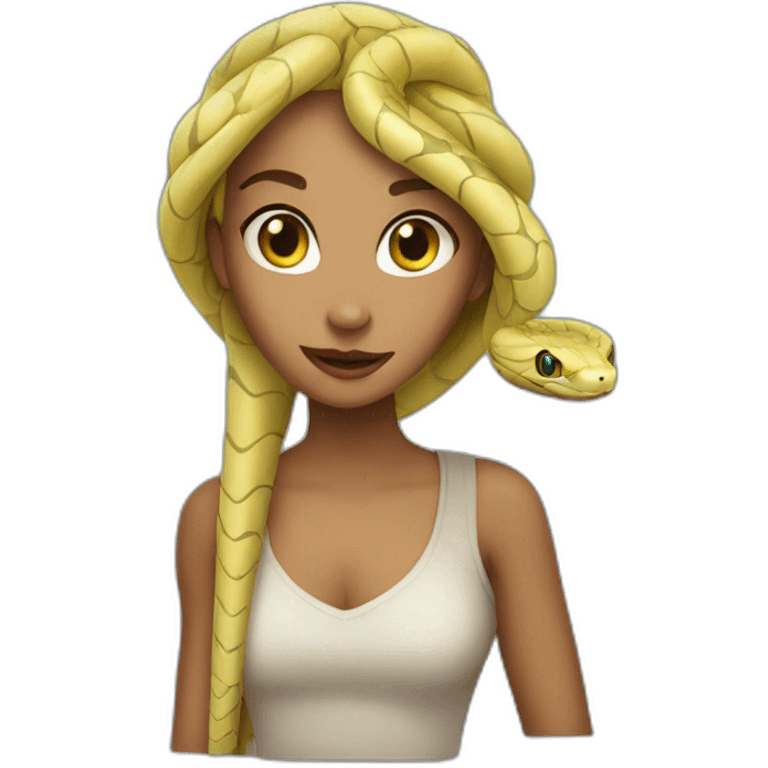 Snake girl emoji