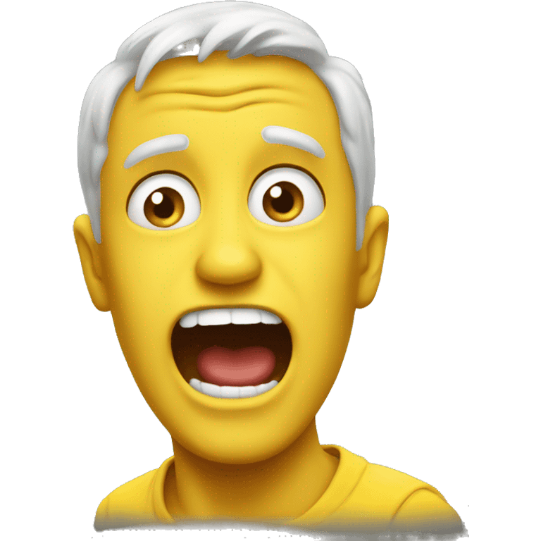 Going crazy insane yellow typical emoji  emoji