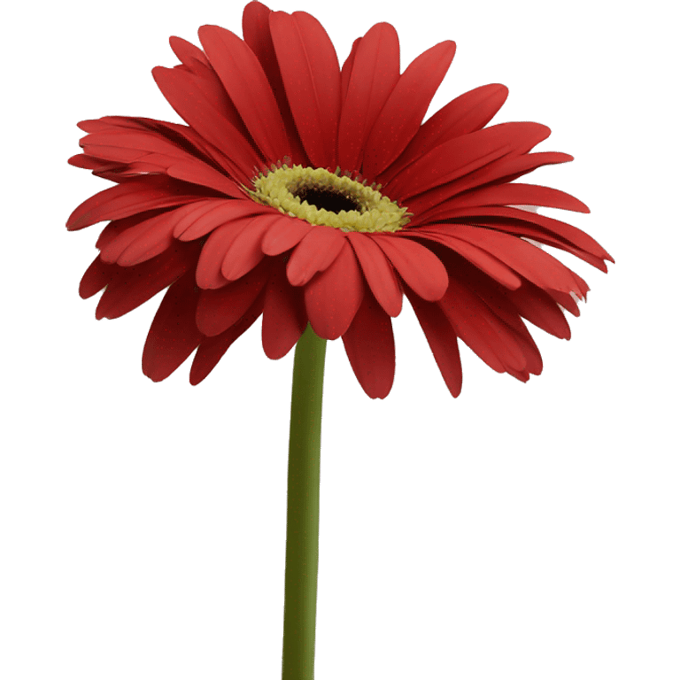 Gerbera roja emoji