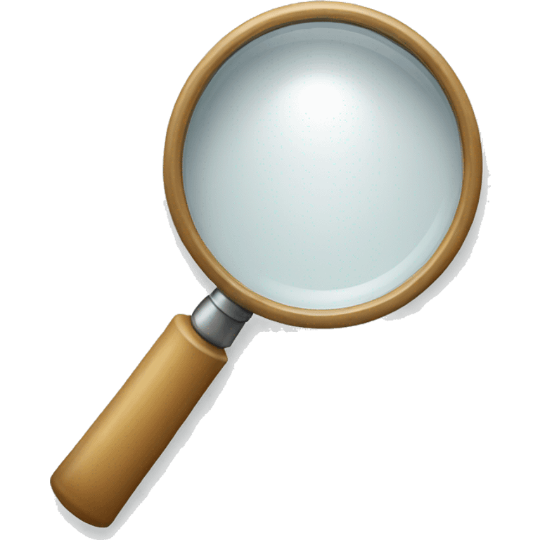 white magnifying glass emoji