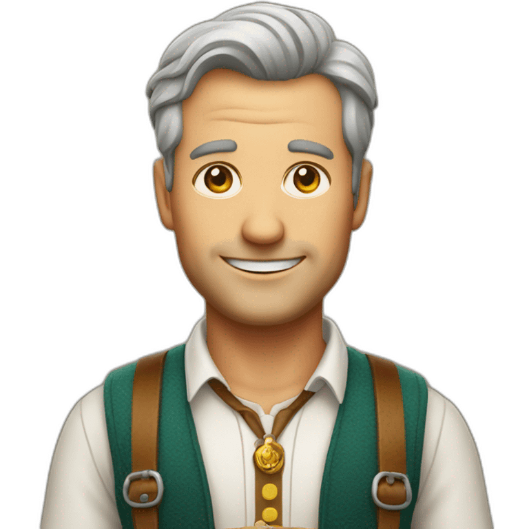 Man in Oktoberfest outfit emoji