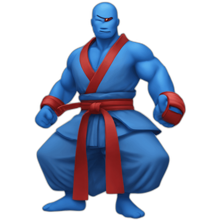 Dojo rouge et bleu emoji