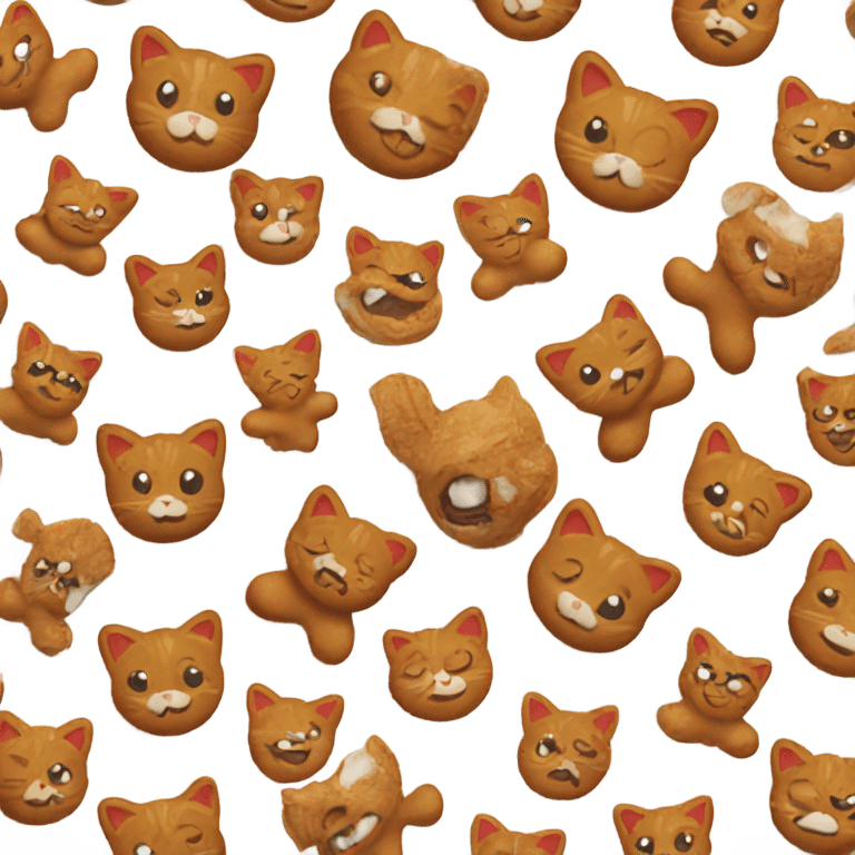 cat ginger bread man emoji