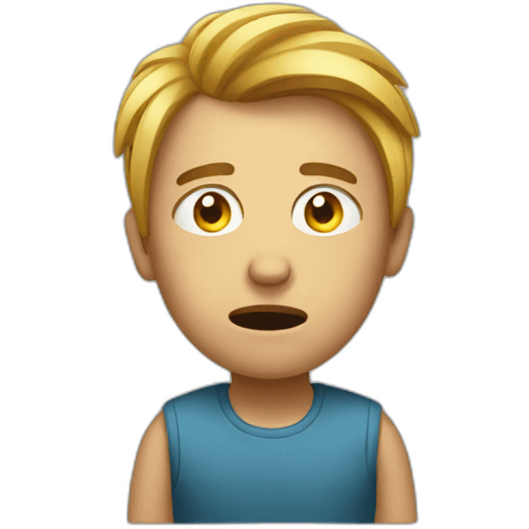 Stressed person emoji