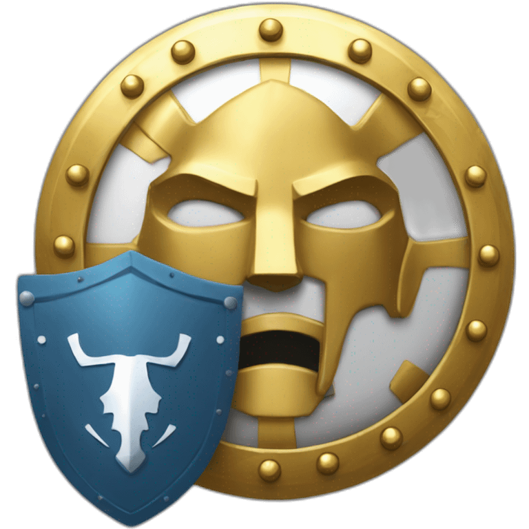 round goleden shield leonidas emoji