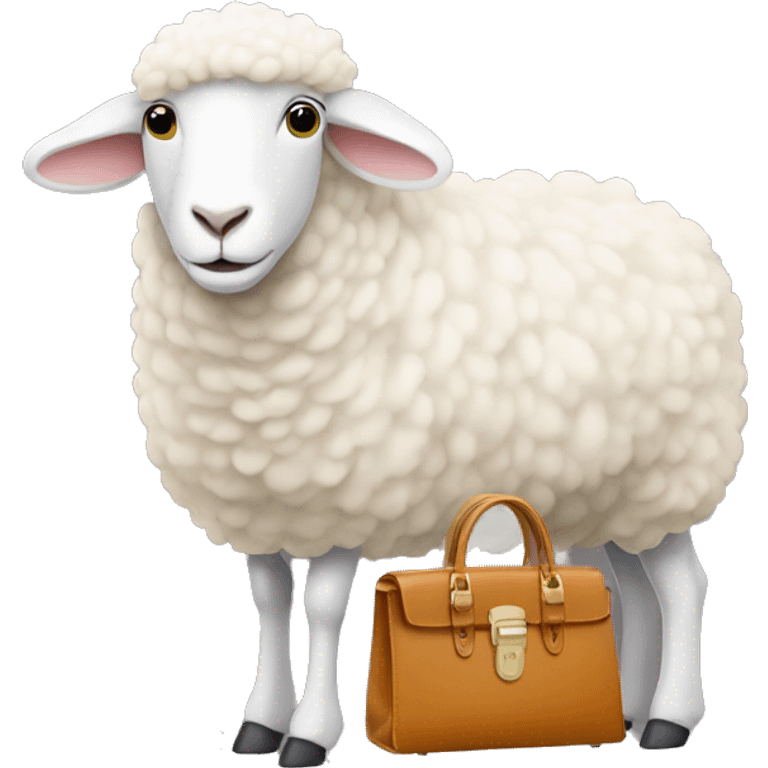 Sheep with a birkin emoji